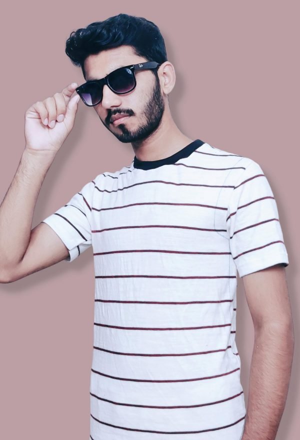 White striped T-shirt